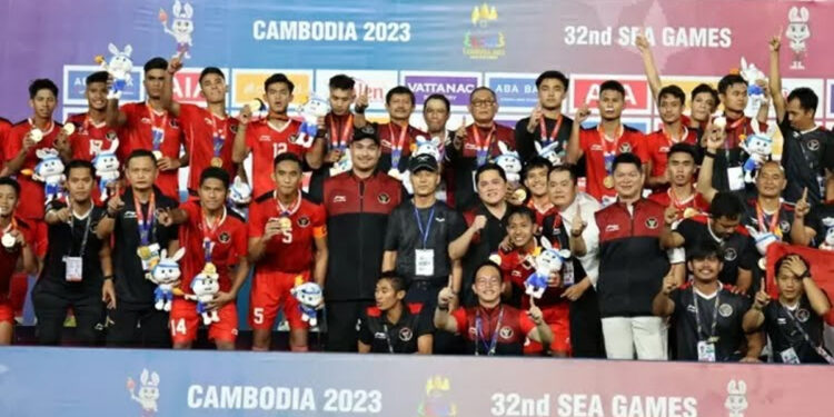 Timnas Indonesia U-22 meraih medali emas SEA Games 2023. Foto: Dok PSSI