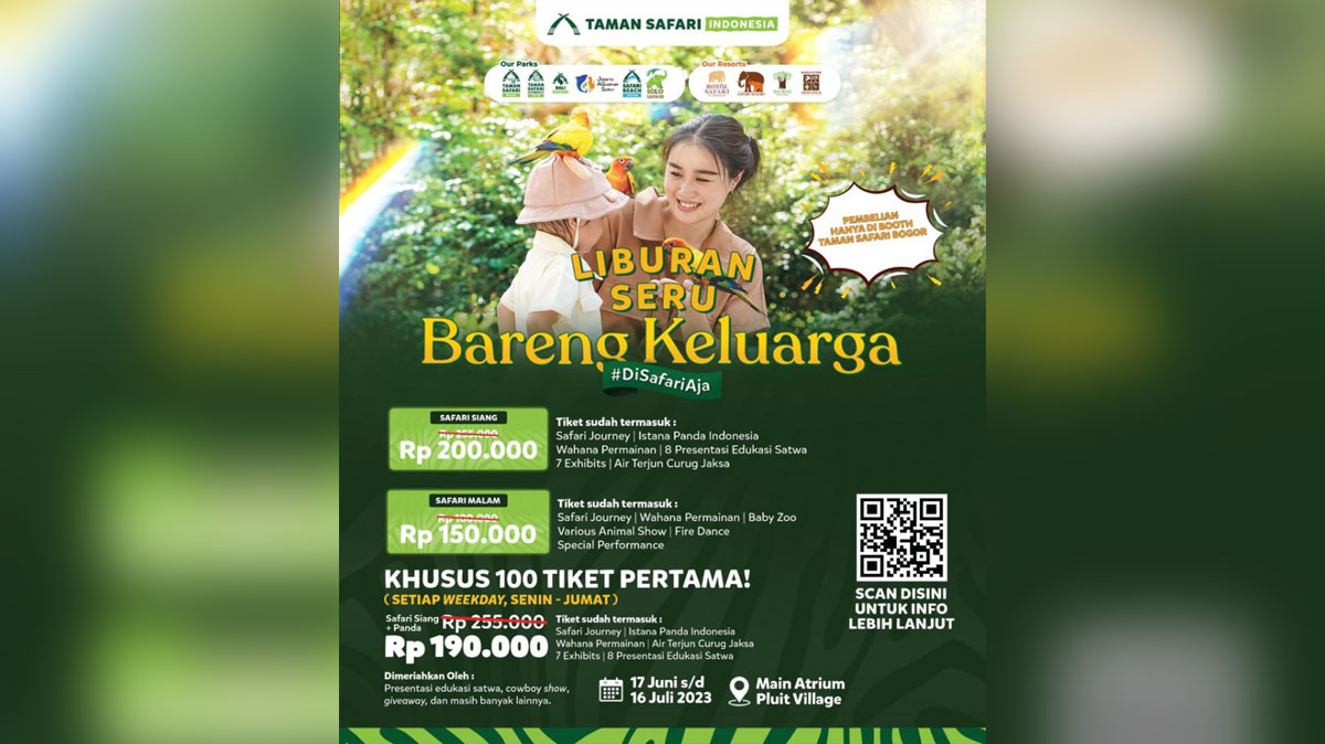 Promo Tiket Masuk Taman Safari Bogor Hanya Rp190 Ribu Di Musim Libur ...