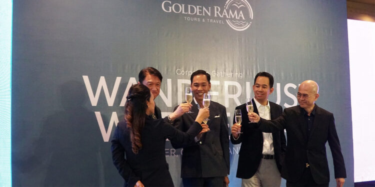Golden Rama Tours & Travel menggelar sebuah acara gathering bertajuk “Wanderlust Wednesday” yang diadakan pada Rabu (7/6/2023) di Jakarta. Foto: Golden Rama Tours & Travel