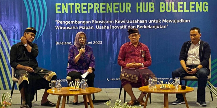 KemenKopUKM menggelar Entrepreneur Hub Buleleng pada 15-16 Juni 2023 di New Sunari Lovina Beach Resort, Kabupaten Buleleng, Bali. Foto: Humas KemenKopUKM