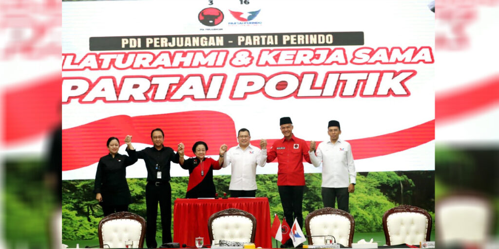 Resmi, Perindo Gabung PDIP Dukung Ganjar Prabowo pada Pilpres 2024 - pdi perindo - www.indopos.co.id