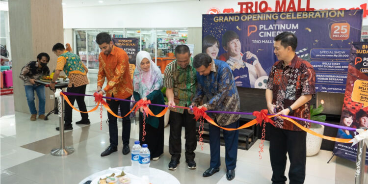 Grand Opening bioskop Platinum Cineplex yang ke-11 di Trio Mall Kebumen, Jawa Tengah, Kamis, 25 Mei 2023.