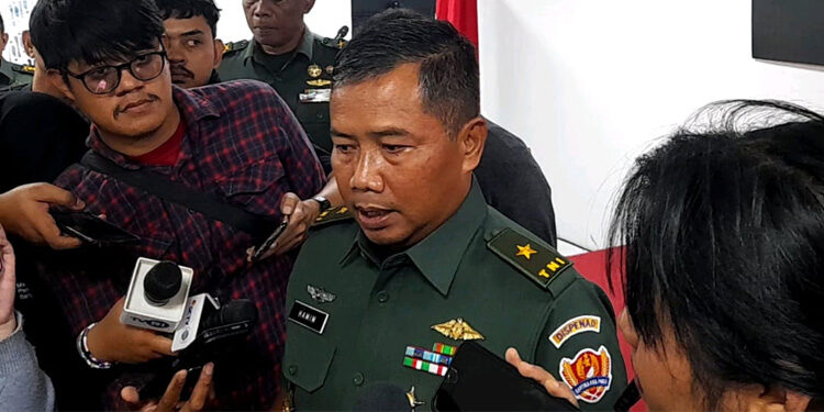 Kepala Dinas Penerangan TNI Angkatan Darat (Kadispenad) Brigjen Hamim Tohari memberikan respons soal usulan Rindam jadi tempat rehabilitasi pengguna narkoba. Foto: Ist