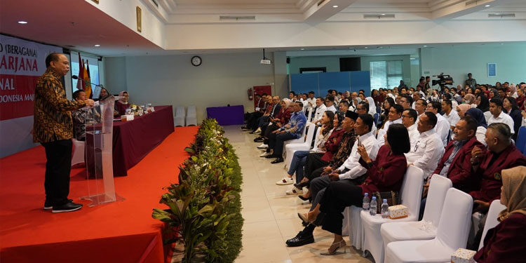 Menkominfo Budi Arie Setiadi pada Seminar Nasional bertema 'Transformasi Digital Menuju Indonesia Maju' yang digelar oleh Universitas Prof. Dr. Moestopo (Beragama).