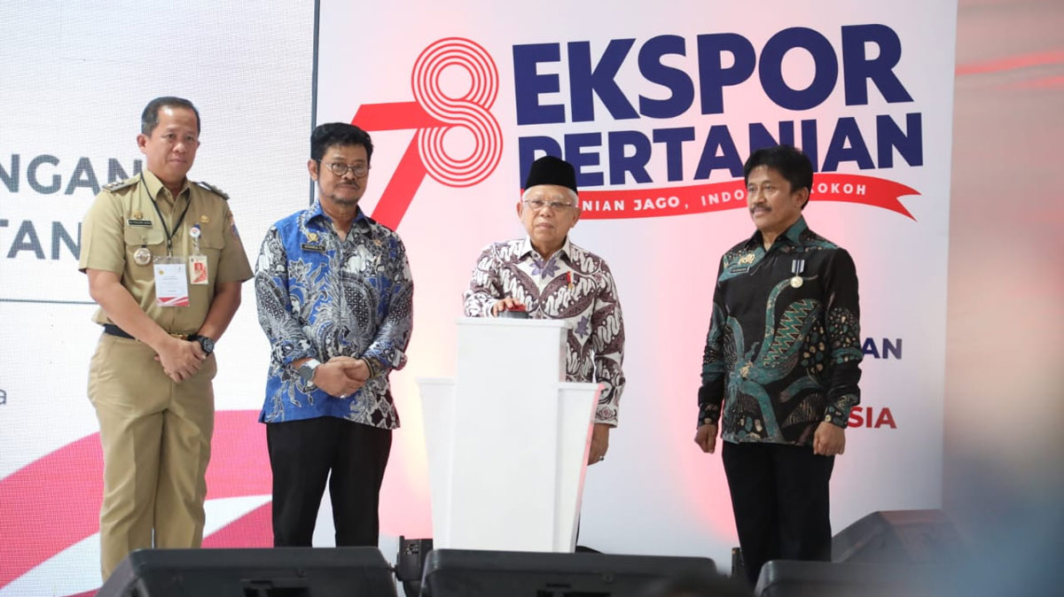 Lepas Ekspor Pertanian Senilai 12,45 Triliun, Wapres Sampaikan ...