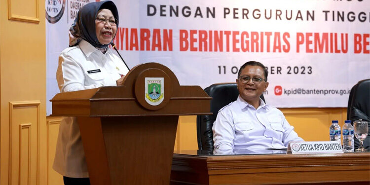 Pj Sekda Banten Hj Virgojanti. (dokumen indopos.co.id)