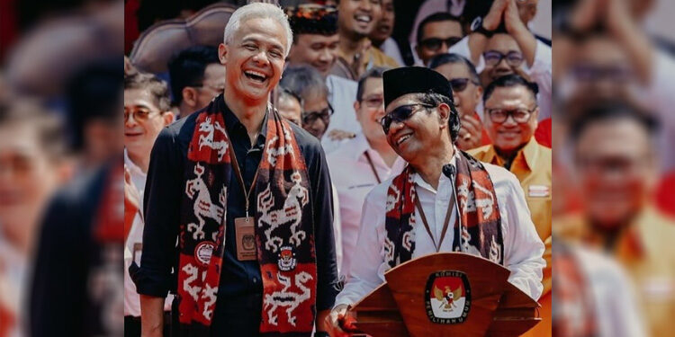 Pasangan calon presiden - calon wakil presiden Ganjar Pranowo dan Mahfud MD resmi mendaftar ke KPU untuk Pilpres 2024. Foto: Instagram/@ganjar_pranowo