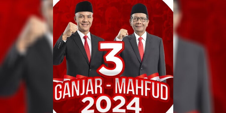 Pasangan calon presiden dan wakil presiden Ganjar Pranowo dan Mahfud MD. Foto: istimewa