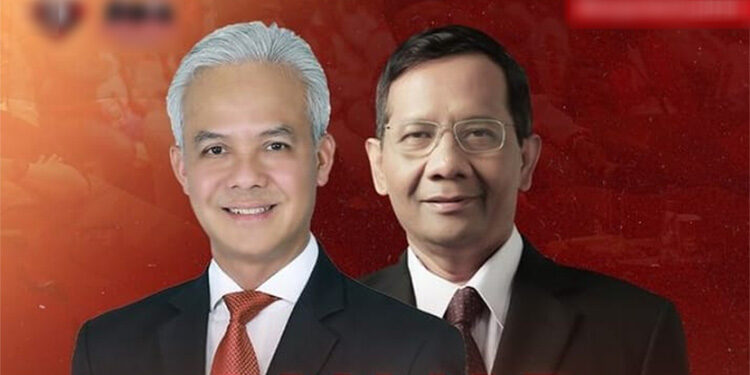 Pasangan Calon Presiden Ganjar Pranowo dan Calon Wakil Presiden Mahfud MD. Foto: istimewa