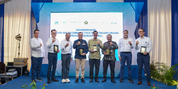 PT Medco Power Indonesia (MedcoPower) melalui anak perusahaannya PT Energi Listrik Batam (ELB) melakukan groundbreaking konstruksi Add-On Combined Cycle Power Plant di Tanjung Uncang, Kota Batam, Provinsi Kepulauan Riau, Jumat (24/11/2023). Foto: MedcoPower