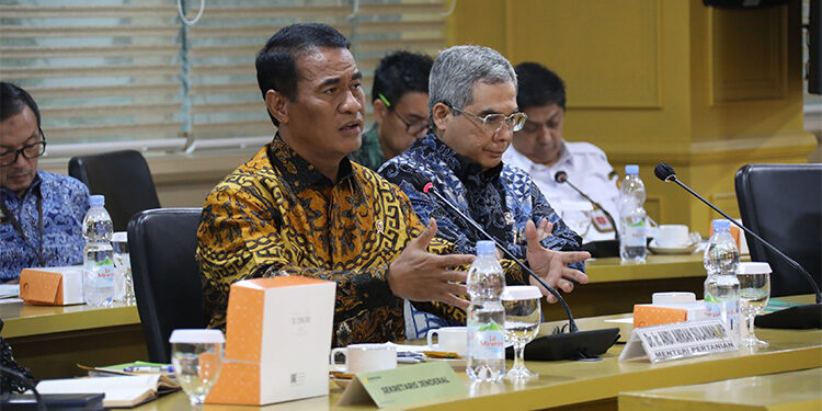 Mentan Amran dalam rapat kerja bersama DPD RI di Gedung Parlemen, Rabu (29/11/2023). Foto: Dok. Kementan