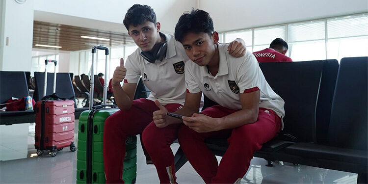 Para pemain timnas Indonesia U-17 kembali ke Jakarta usai menjalani penyisihan grup A Piala Dunia U-17. Foto: Dok PSSI