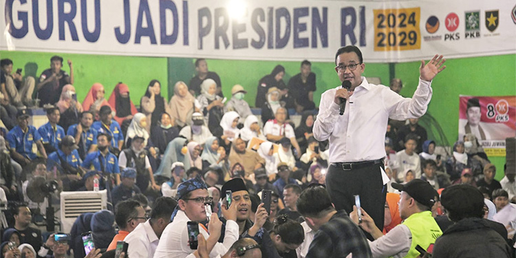 Kegiatan Kampanye Calon Presiden Anies Baswedan di GOR Ciceri, Serang, Banten, Kamis (21/12/2023). (Kedeputian Media TimNas AMIN)
