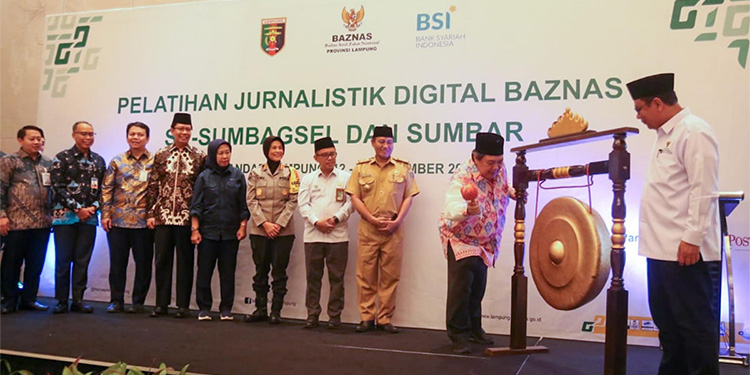 Pimpinan BAZNAS RI Prof. Nadra Buka Pelatihan Jurnalistik BAZNAS se-Sumbagsel dan Sumbar - banzas - www.indopos.co.id