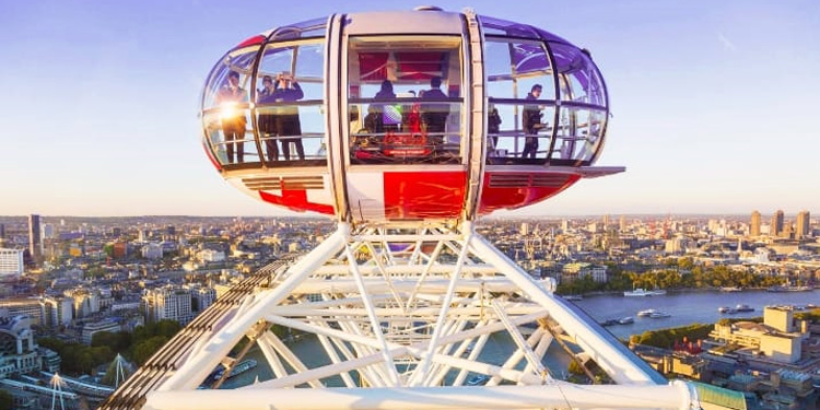 London Eye: Bianglala terbesar di Eropa yang terletak di tepi Sungai Thames, London. Foto: istimewa