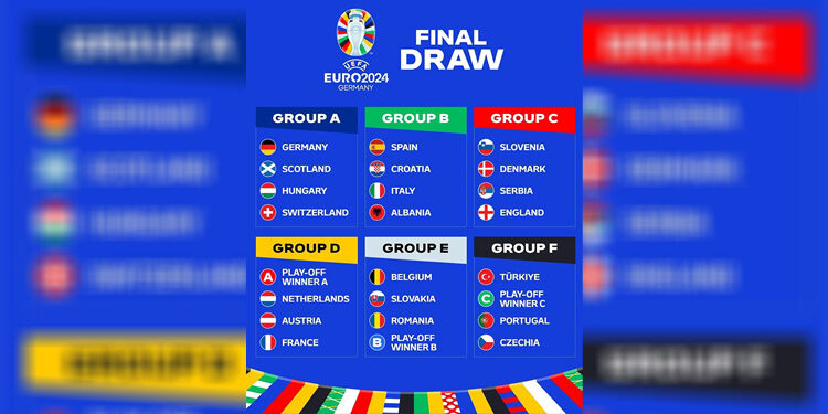 Hasil undian EUFA Euro 2024 atau Piala Eropa 2024. (Instragram/@uefa_official)