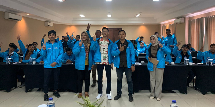 Relawan Gerakan Banten Nyata (GBN) untuk Prabowo-Gibran melakukan rapat kerja di sebuah hotel di Kota Serang, Kamis (7/12/2023). (Dok GBN)