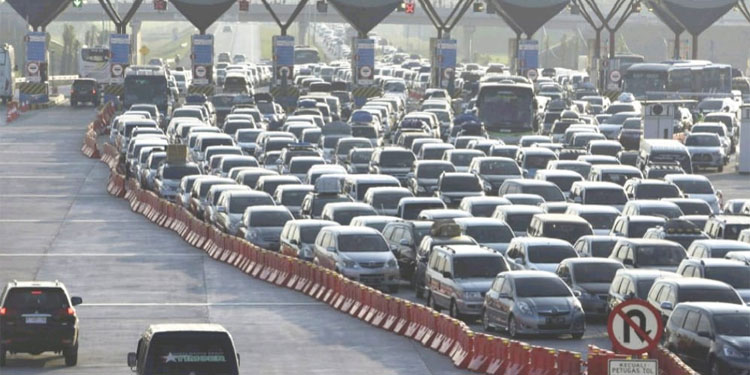 Ilustrasi kemacetan terjadi saat arus mudik 2023. Foto: setkab.go.id