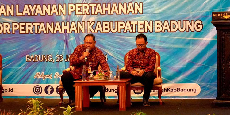 Badan Pertanahan Nasional (BPN) Badung, Bali sosialisasikan penerbitan dokumen elektronik dan layanan Pertanahan. (Dok Kantor BPN Badung)