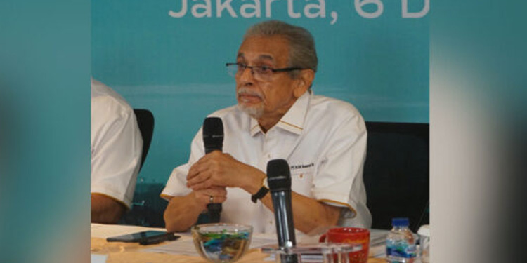 Director & Corporate Secretary PT Bumi Resources Tbk (BUMI) Dileep Srivastava, dalam Paparan Publik Tahunan di Jakarta, Rabu 6 Desember 2023. Foto: BUMI