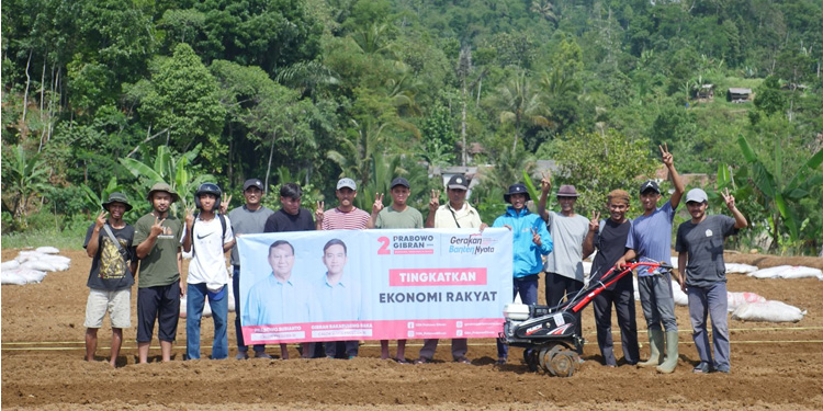 Realisasikan Visi dan Misi Prabowo-Gibran untuk Petani Milenial, Relawan GBN Gandeng Poktan PAMUDA di Lebak - gp - www.indopos.co.id