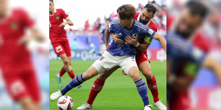 Timnas Indonesia melawan Jepang di laga terakhir penyisihan grup D Piala Asia 2023. Foto: Instagram/@japan_football__
