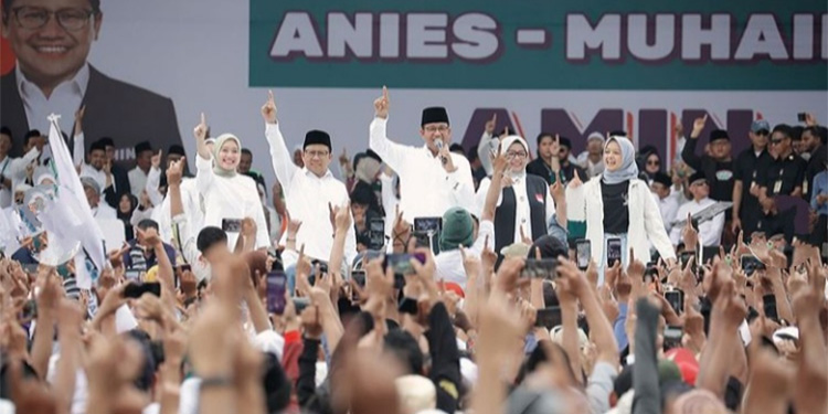 Awali Kampanye Akbar di JIS, Anies Sarapan Bersama JK - amin 3 - www.indopos.co.id