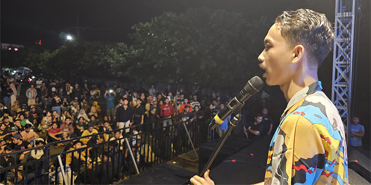 Gerakan Banten Nyata (GBN) menggelar Konser Indonesia Maju di Rangkasbitung, Lebak, Jumat (9/2/2024). (Dok. GBN)
