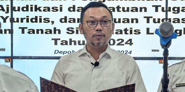 Satgas PTSL Kota Depok Resmi Dilantik, Indra Gunawan: Jangan Biarkan Godaan Kubur Integritas - indra - www.indopos.co.id