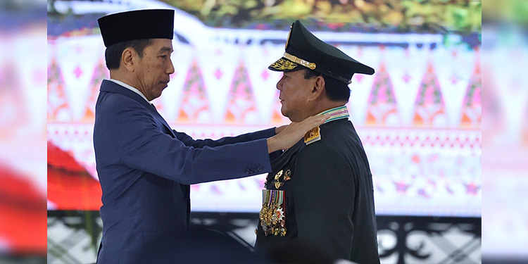 Pemberian jabatan Jenderal Kehormatan untuk Prabowo Subianto. (Ist)