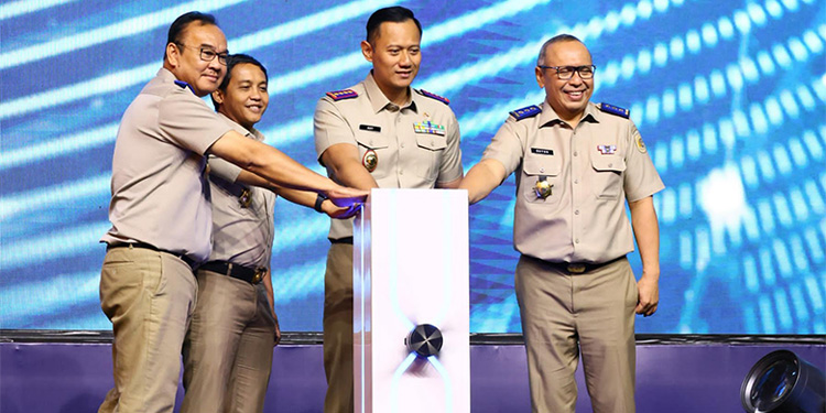 Menteri ATR/Kepala BPN, Agus Harimurti Yudhoyono (AHY) membuka Rakernas Kementerian ATR/BPN Tahun 2024, pada Kamis (7/3/2024). Foto: Dok. Kementerian ATR/BPN