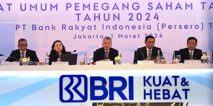 Rapat Umum Pemegang Saham Tahunan (RUPST) BRI 2024 di Jakarta, Jumat (1/3/2024). Foto: Dok. BRI