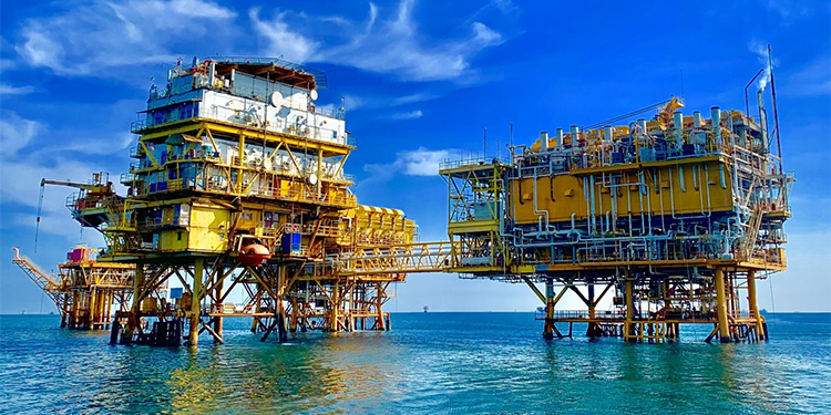 Platform offshore Pertamina Hulu Energi (PHE). Foto: PHE