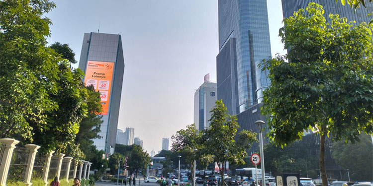 Perwajahan kawasan Sudirman di Jakarta. (Dokumen INDOPOS.CO.ID)