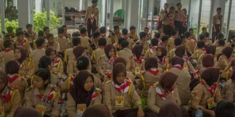 Pendidikan Dasar (Dikdas) Saka Bhayangkara Jakarta Selatan. (Instagram/@pramuka.jakarta)