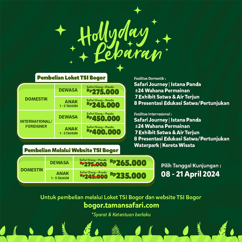 Berikut Update Harga Tiket Liburan di Taman Safari Bogor Selama Libur Lebaran 2024 - tsi - www.indopos.co.id