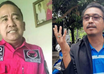 Mantan Ketua DPRD Banten Asep Rahmatullah (kiri) dan aktivis antikorupsi Banten Uday Suhada (kanan). (Ist)