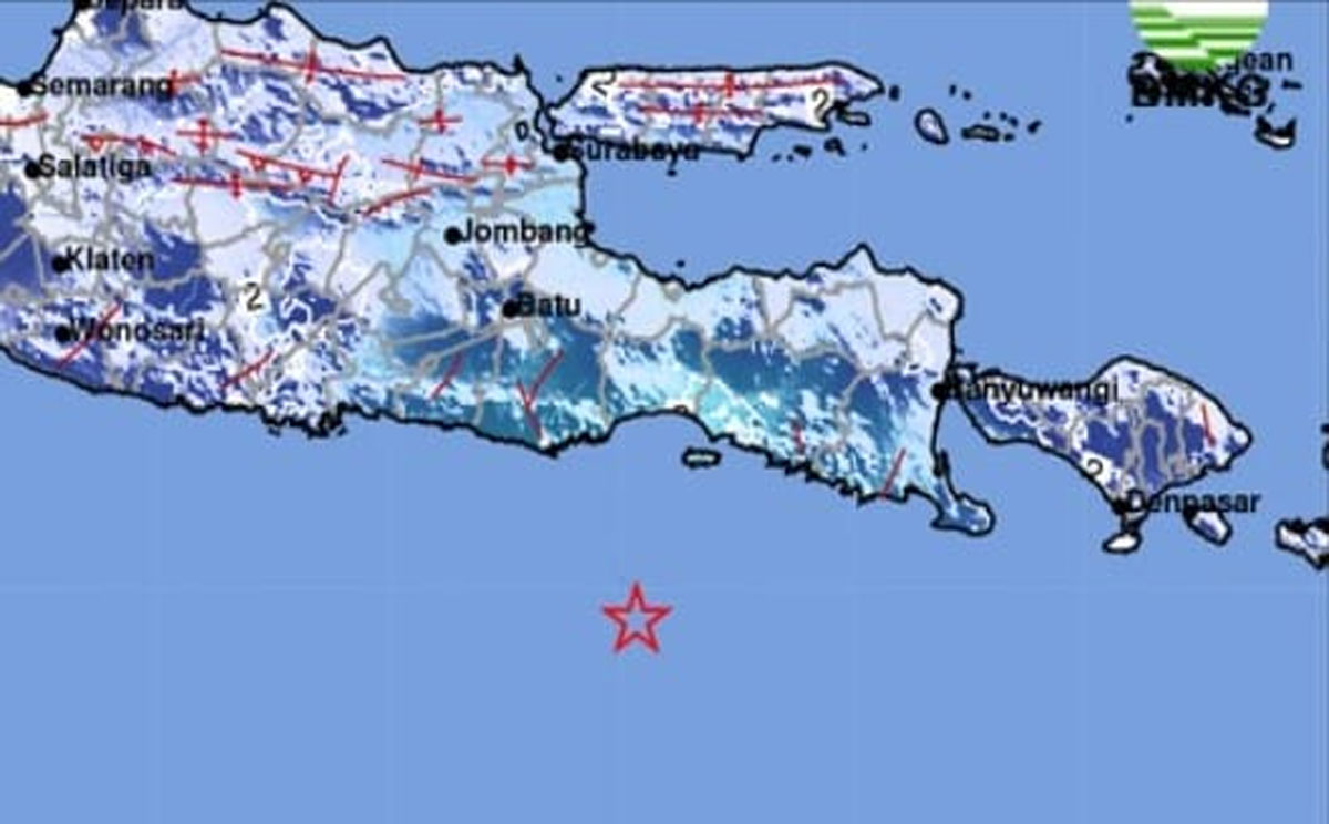 Gempa M 5 2 Di Lumajang Bmkg Getaran Hingga Blitar Dan Surabaya