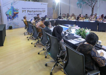 PT Pertamina EP (PEP) menggelar Rapat Umum Pemegang Saham (RUPS) Tahunan Tahun Buku 2023 di Kantor Pusat PEP, Jakarta, Selasa (14/5/2024). Foto: Pertamina EP