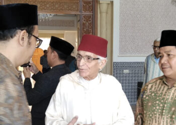 Delegasi Majlis Ulama Indonesia (MUI) Pusat mengunjungi al-Majlis Al-ilmy al-A'la sebagai lembaga yang langsung dipimpin oleh Raja untuk membina dan menata kehidupan beragama di Maroko, Jumat (26/4/2024). Foto: Istimewa