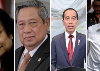 Kolase : Foto mantan presiden RI yang masih hidup dan juga Presiden Terpilih 2024 Prabowo Subianto. Foto : ist