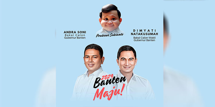 Pasangan bakal calon Gubernur dan Wakil Gubernur Banten Andra Soni dan Dimyati Natakusumah. Foto: ist